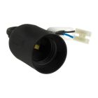 Flyttebeslag E27, Sort