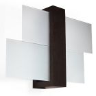 Glas væglampe brun, Fouzia