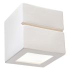 Glas up down væglampe hvid, Caitlin