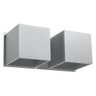 Aluminium up down væglampe grå, Andro