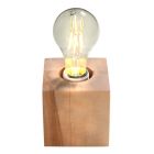 Træ bordlampe brun, Anniko