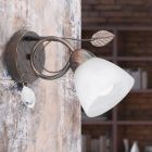 Rustfarvet væglampe klassisk, Astrid