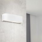 Hvid up down væglampe glas, Tomaso, 3,1W, 3000K LED