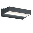 Antracit udendørslampe modern, Sejet, 11W, 3000K LED, IP65