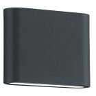 Antracit udendørslampe modern, Bridlington, 2,5W, 3000K LED, IP54