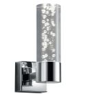 Krom væglampe design, Delfina, 3,1W, 3000K LED, IP44