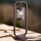 Rustfarvet udendørslampe gulvlampe med skumringssensor modern, Sambesi, IP44