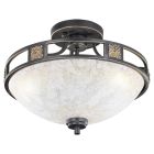 Rustfarvet loftlampe klassisk, Letchworth