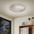 Hvid plafond modern, Fly, 22W, 3000K LED, med fjärrkontroll