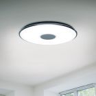 Hvid plafond metal, Vibol, 45W, 3000K LED, med fjärrkontroll