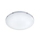 Krom loftlampe badeværelse plast, Brunella, 18W, 3000K LED, IP44