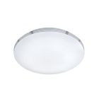 Krom loftlampe badeværelse plast, Brunella, 24W, 3000K LED, IP44
