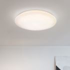 Hvid plafond plast, Yafu, 80W, varm til kold hvid justerbar LED, med fjärrkontroll