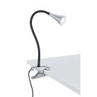 Grå klemmespot plast, Yelaisa, 3W, 3000K LED, med brytare