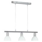 Nikkel pendler lampe glas, Babette