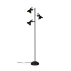Sort gulv lampe industri, Kibek, med brytare