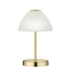 Nikkel bordlampe modern, Aaron, 2,5W, 3000K LED, med brytare