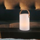 Hvid udendørs bordlampe modern, Marso, 1W, 3000K LED, IP44, med brytare