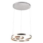 Nikkel pendler lampe design, Ewout, 68W, 3000K LED, 3 trins lysdæmper