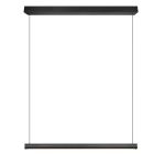 Sort pendler lampe modern, Wishal, 29W, white switch LED, 3 trins lysdæmper