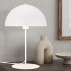 Hvid bordlampe modern, Fransisca, med brytare