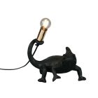 Sort bordlampe plast, Chameleon