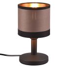 Taupe bordlampe modern, Denley, med brytare
