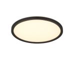 Sort plafond modern, Jeltje, 18W, varm til kold hvid justerbar LED, med fjärrkontroll