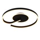 Sort loftlampe design, Ymer, 21W, white switch LED, 3 trins lysdæmper