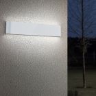 Hvid udendørslampe modern, Bridlington, 8W, 3000K LED, IP54