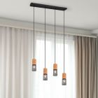 Sort pendel lampe spisebord vintage, Jessica