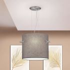 Grå pendel lampe spisebord metal, Myke