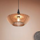 Træ pendler lampe brun, Mirjan