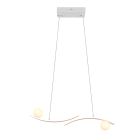 Hvid pendler lampe modern, Leonoor