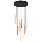 Sort pendel lampe spisebord modern, Albartus, 3W, white switch LED, 3 trins lysdæmper