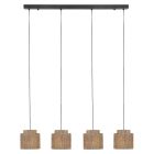 Beige pendler lampe rustik, Rinus