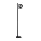 Antracit gulv lampe modern, Silkis, med brytare