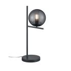 Antracit bordlampe modern, Silkis, med brytare