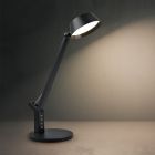 Sort skrivebordslampe modern, Lindi, 5W, varm til kold hvid justerbar LED, med beröringsdimmer