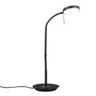 Sort bordlampe modern, Bilge, 12W, justerbar lysfarve LED, med brytare