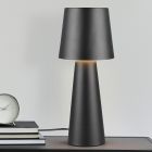 Sort bordlampe modern, Lillyam, med brytare