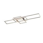 Nikkel plafond modern, Retan, 60W, varm til kold hvid justerbar LED, med fjärrkontroll
