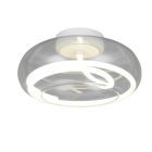 Hvid loftlampe modern, Abdelaziz, 3 trins lysdæmper