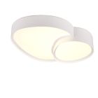 Hvid loftlampe metal, Merwin, 21W, varm til kold hvid justerbar LED, med fjärrkontroll