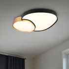 Guld loftlampe metal, Merwin, 51W, varm til kold hvid justerbar LED