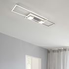 Nikkel plafond design, Sohaib, 37W, varm til kold hvid justerbar LED, 3 trins lysdæmper