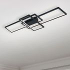 Antracit plafond modern, Jetse, 36W, RGBW LED, med fjärrkontroll