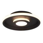 Sort loftlampe badeværelse modern, Kayla, 28W, 3000K LED, IP44