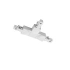 Hvidt T-stykke med leder højre, 2-faset