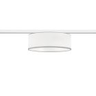 Hvid loftslampe Oliver til 2-faset skinnebelysning